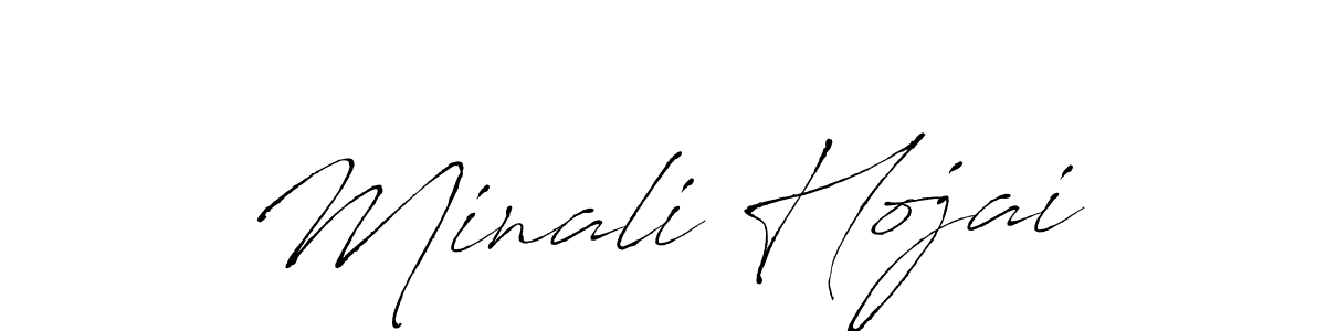 Also You can easily find your signature by using the search form. We will create Minali Hojai name handwritten signature images for you free of cost using Antro_Vectra sign style. Minali Hojai signature style 6 images and pictures png