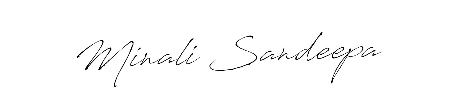 Use a signature maker to create a handwritten signature online. With this signature software, you can design (Antro_Vectra) your own signature for name Minali Sandeepa. Minali Sandeepa signature style 6 images and pictures png