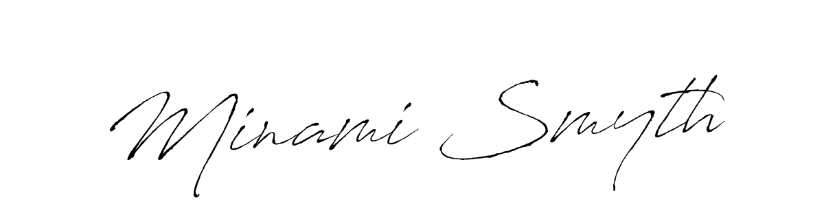 Create a beautiful signature design for name Minami Smyth. With this signature (Antro_Vectra) fonts, you can make a handwritten signature for free. Minami Smyth signature style 6 images and pictures png