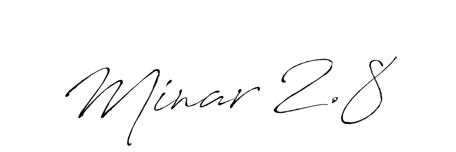 You can use this online signature creator to create a handwritten signature for the name Minar 2.8. This is the best online autograph maker. Minar 2.8 signature style 6 images and pictures png