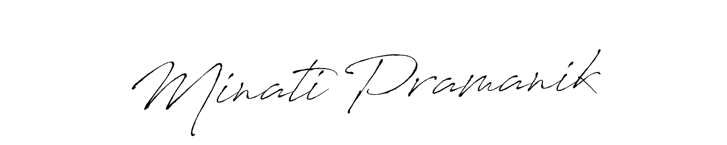 You can use this online signature creator to create a handwritten signature for the name Minati Pramanik. This is the best online autograph maker. Minati Pramanik signature style 6 images and pictures png