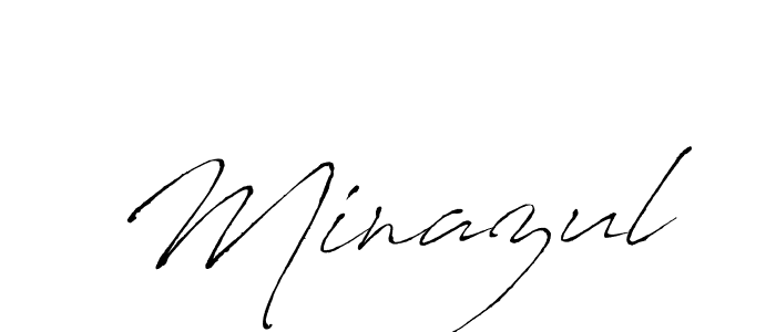 Antro_Vectra is a professional signature style that is perfect for those who want to add a touch of class to their signature. It is also a great choice for those who want to make their signature more unique. Get Minazul name to fancy signature for free. Minazul signature style 6 images and pictures png