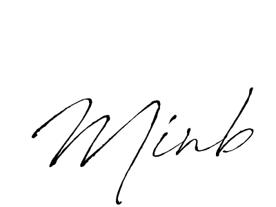 Also we have Minb name is the best signature style. Create professional handwritten signature collection using Antro_Vectra autograph style. Minb signature style 6 images and pictures png