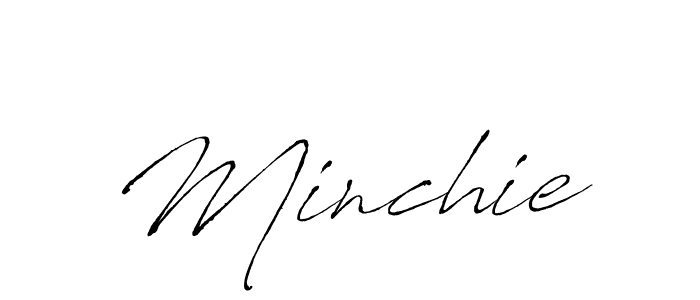 if you are searching for the best signature style for your name Minchie. so please give up your signature search. here we have designed multiple signature styles  using Antro_Vectra. Minchie signature style 6 images and pictures png
