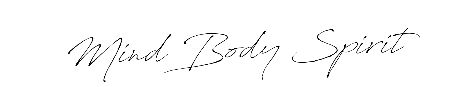 Create a beautiful signature design for name Mind Body Spirit. With this signature (Antro_Vectra) fonts, you can make a handwritten signature for free. Mind Body Spirit signature style 6 images and pictures png