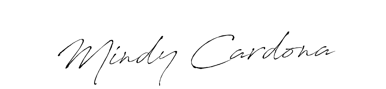 Make a beautiful signature design for name Mindy Cardona. With this signature (Antro_Vectra) style, you can create a handwritten signature for free. Mindy Cardona signature style 6 images and pictures png