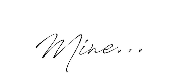 How to Draw Mine... signature style? Antro_Vectra is a latest design signature styles for name Mine.... Mine... signature style 6 images and pictures png
