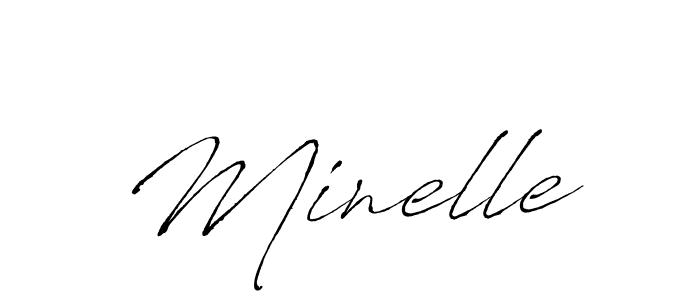 Antro_Vectra is a professional signature style that is perfect for those who want to add a touch of class to their signature. It is also a great choice for those who want to make their signature more unique. Get Minelle name to fancy signature for free. Minelle signature style 6 images and pictures png