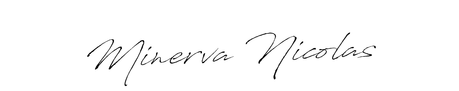 You can use this online signature creator to create a handwritten signature for the name Minerva Nicolas. This is the best online autograph maker. Minerva Nicolas signature style 6 images and pictures png