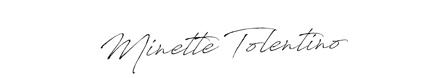 Antro_Vectra is a professional signature style that is perfect for those who want to add a touch of class to their signature. It is also a great choice for those who want to make their signature more unique. Get Minette Tolentino name to fancy signature for free. Minette Tolentino signature style 6 images and pictures png