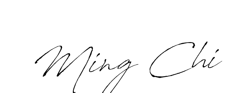 Make a beautiful signature design for name Ming Chi. With this signature (Antro_Vectra) style, you can create a handwritten signature for free. Ming Chi signature style 6 images and pictures png