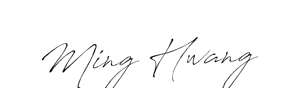 How to make Ming Hwang name signature. Use Antro_Vectra style for creating short signs online. This is the latest handwritten sign. Ming Hwang signature style 6 images and pictures png