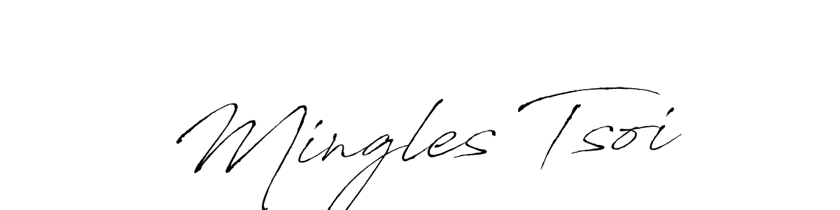 How to make Mingles Tsoi name signature. Use Antro_Vectra style for creating short signs online. This is the latest handwritten sign. Mingles Tsoi signature style 6 images and pictures png