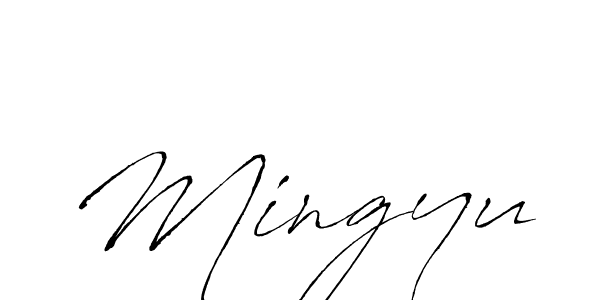 It looks lik you need a new signature style for name Mingyu. Design unique handwritten (Antro_Vectra) signature with our free signature maker in just a few clicks. Mingyu signature style 6 images and pictures png