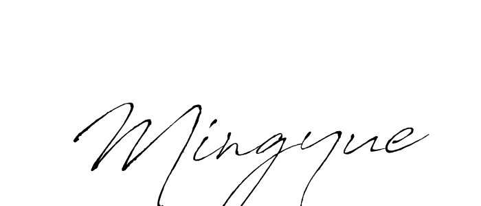 Use a signature maker to create a handwritten signature online. With this signature software, you can design (Antro_Vectra) your own signature for name Mingyue. Mingyue signature style 6 images and pictures png