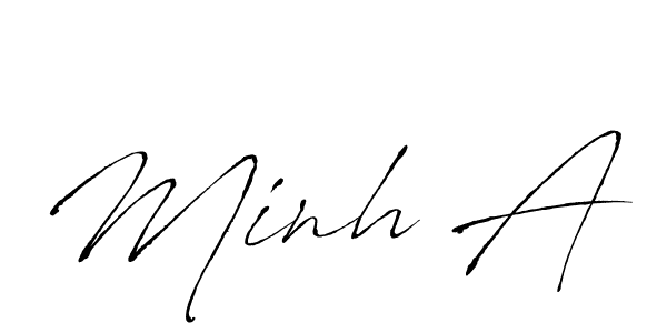 Also we have Minh A name is the best signature style. Create professional handwritten signature collection using Antro_Vectra autograph style. Minh A signature style 6 images and pictures png