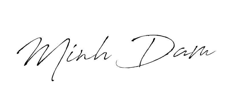 Minh Dam stylish signature style. Best Handwritten Sign (Antro_Vectra) for my name. Handwritten Signature Collection Ideas for my name Minh Dam. Minh Dam signature style 6 images and pictures png