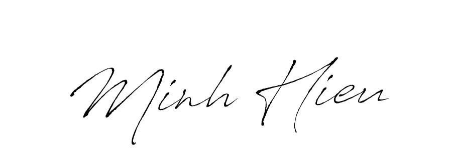 Similarly Antro_Vectra is the best handwritten signature design. Signature creator online .You can use it as an online autograph creator for name Minh Hieu. Minh Hieu signature style 6 images and pictures png