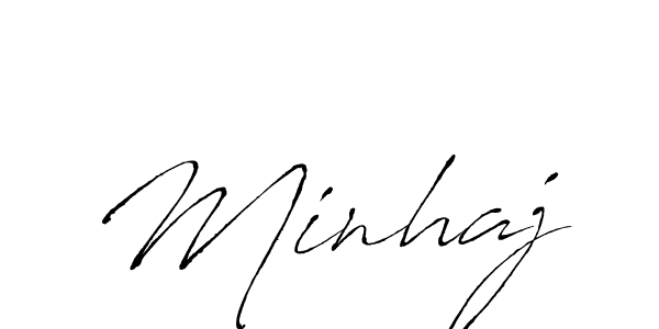 The best way (Antro_Vectra) to make a short signature is to pick only two or three words in your name. The name Minhaj include a total of six letters. For converting this name. Minhaj signature style 6 images and pictures png