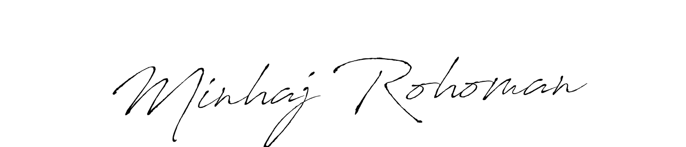 Similarly Antro_Vectra is the best handwritten signature design. Signature creator online .You can use it as an online autograph creator for name Minhaj Rohoman. Minhaj Rohoman signature style 6 images and pictures png
