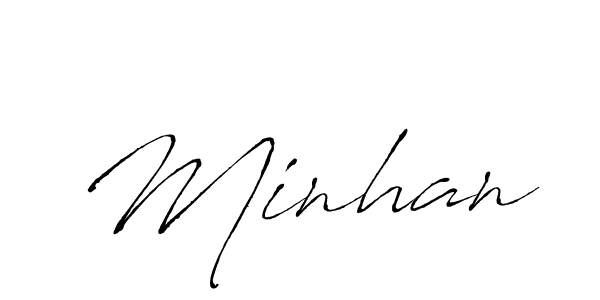 Also we have Minhan name is the best signature style. Create professional handwritten signature collection using Antro_Vectra autograph style. Minhan signature style 6 images and pictures png