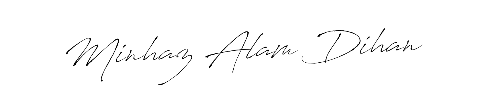 You should practise on your own different ways (Antro_Vectra) to write your name (Minhaz Alam Dihan) in signature. don't let someone else do it for you. Minhaz Alam Dihan signature style 6 images and pictures png