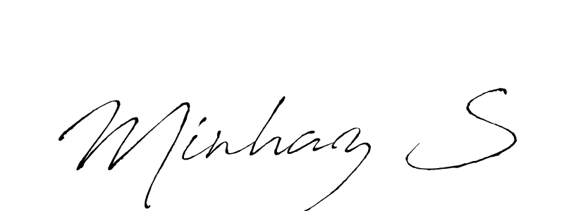 Similarly Antro_Vectra is the best handwritten signature design. Signature creator online .You can use it as an online autograph creator for name Minhaz S. Minhaz S signature style 6 images and pictures png