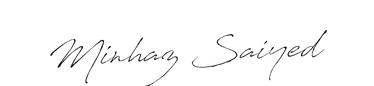 Use a signature maker to create a handwritten signature online. With this signature software, you can design (Antro_Vectra) your own signature for name Minhaz Saiyed. Minhaz Saiyed signature style 6 images and pictures png