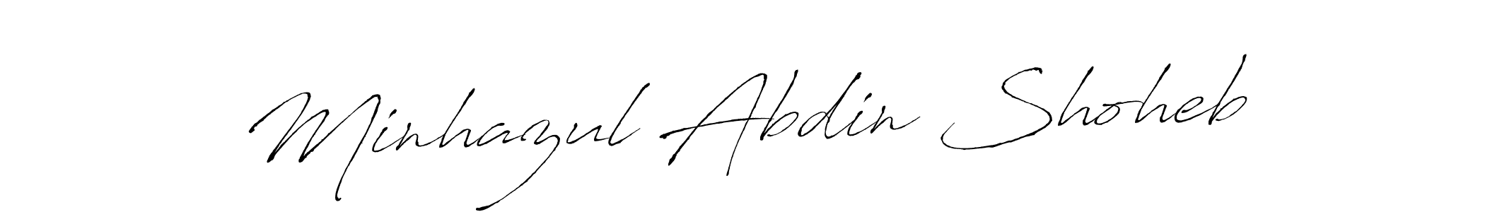 You can use this online signature creator to create a handwritten signature for the name Minhazul Abdin Shoheb. This is the best online autograph maker. Minhazul Abdin Shoheb signature style 6 images and pictures png