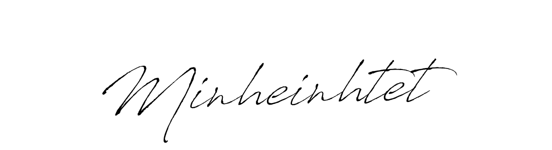 Create a beautiful signature design for name Minheinhtet. With this signature (Antro_Vectra) fonts, you can make a handwritten signature for free. Minheinhtet signature style 6 images and pictures png