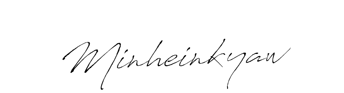 You should practise on your own different ways (Antro_Vectra) to write your name (Minheinkyaw) in signature. don't let someone else do it for you. Minheinkyaw signature style 6 images and pictures png