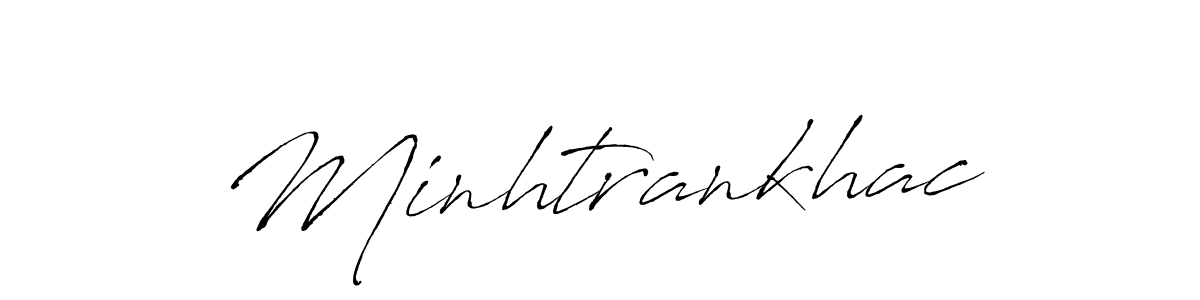 Create a beautiful signature design for name Minhtrankhac. With this signature (Antro_Vectra) fonts, you can make a handwritten signature for free. Minhtrankhac signature style 6 images and pictures png