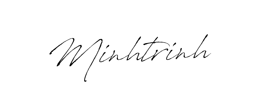 How to make Minhtrinh name signature. Use Antro_Vectra style for creating short signs online. This is the latest handwritten sign. Minhtrinh signature style 6 images and pictures png