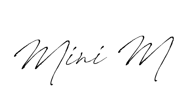 Mini M stylish signature style. Best Handwritten Sign (Antro_Vectra) for my name. Handwritten Signature Collection Ideas for my name Mini M. Mini M signature style 6 images and pictures png