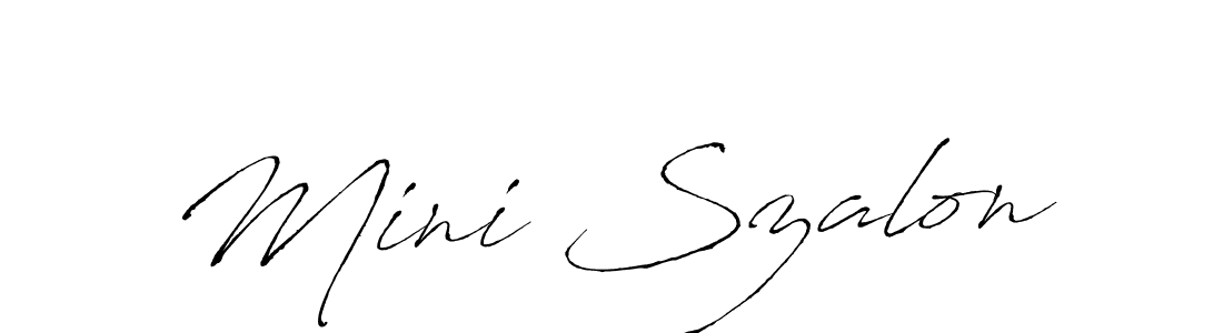 Mini Szalon stylish signature style. Best Handwritten Sign (Antro_Vectra) for my name. Handwritten Signature Collection Ideas for my name Mini Szalon. Mini Szalon signature style 6 images and pictures png