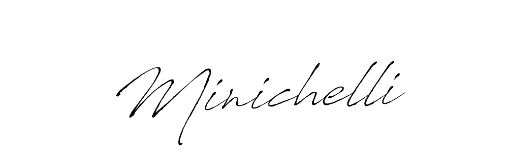 Minichelli stylish signature style. Best Handwritten Sign (Antro_Vectra) for my name. Handwritten Signature Collection Ideas for my name Minichelli. Minichelli signature style 6 images and pictures png