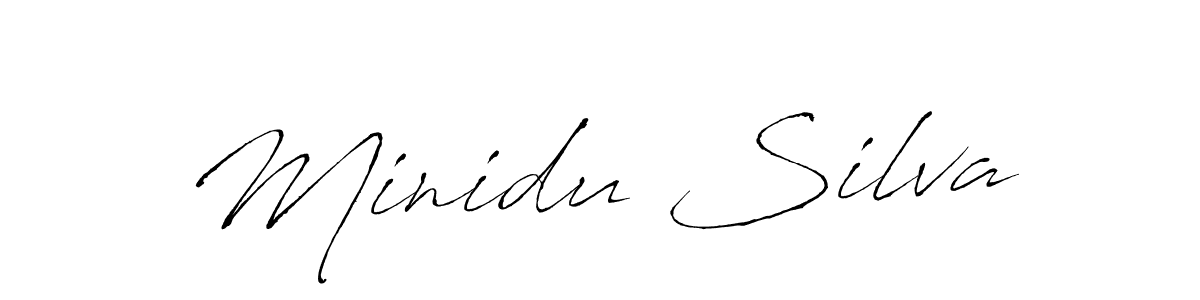 This is the best signature style for the Minidu Silva name. Also you like these signature font (Antro_Vectra). Mix name signature. Minidu Silva signature style 6 images and pictures png