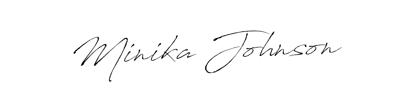 Also we have Minika Johnson name is the best signature style. Create professional handwritten signature collection using Antro_Vectra autograph style. Minika Johnson signature style 6 images and pictures png