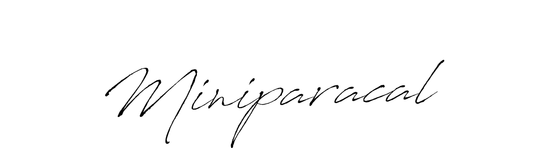 How to make Miniparacal signature? Antro_Vectra is a professional autograph style. Create handwritten signature for Miniparacal name. Miniparacal signature style 6 images and pictures png