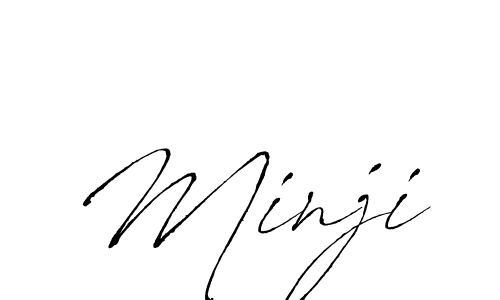 How to make Minji signature? Antro_Vectra is a professional autograph style. Create handwritten signature for Minji name. Minji signature style 6 images and pictures png