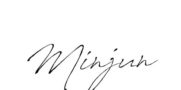 How to make Minjun name signature. Use Antro_Vectra style for creating short signs online. This is the latest handwritten sign. Minjun signature style 6 images and pictures png