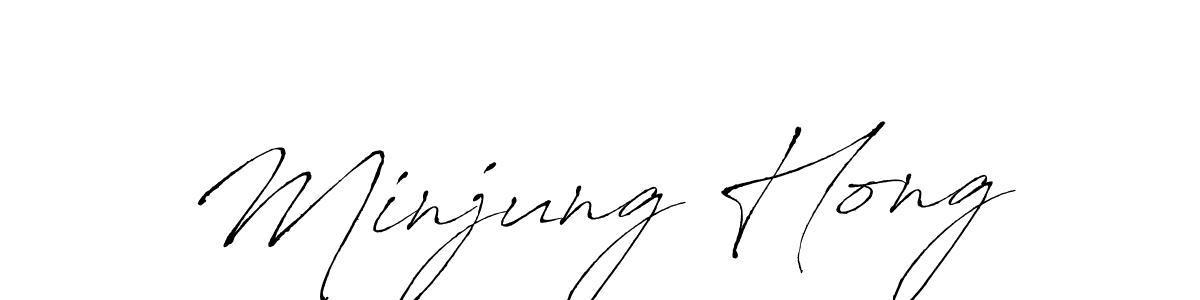 The best way (Antro_Vectra) to make a short signature is to pick only two or three words in your name. The name Minjung Hong include a total of six letters. For converting this name. Minjung Hong signature style 6 images and pictures png