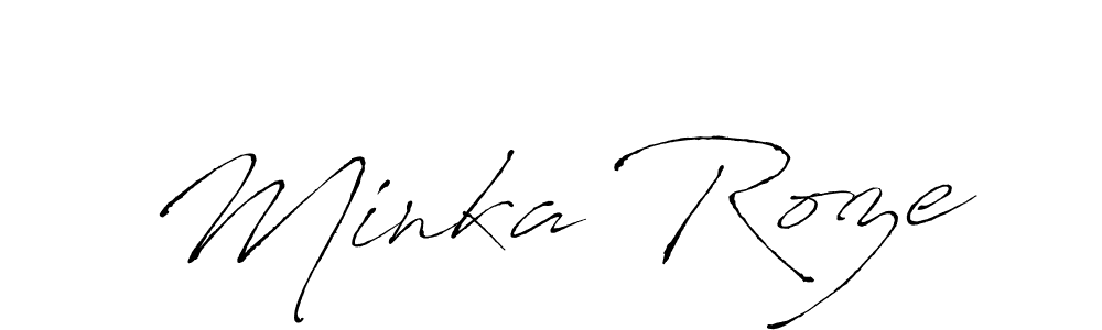 Use a signature maker to create a handwritten signature online. With this signature software, you can design (Antro_Vectra) your own signature for name Minka Roze. Minka Roze signature style 6 images and pictures png