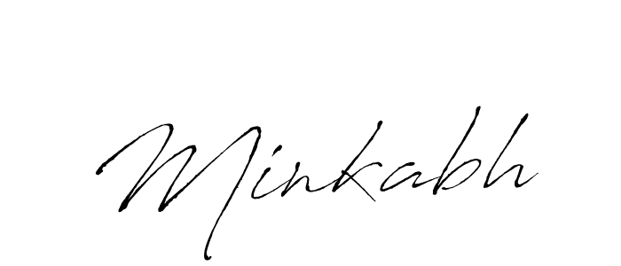 Also we have Minkabh name is the best signature style. Create professional handwritten signature collection using Antro_Vectra autograph style. Minkabh signature style 6 images and pictures png