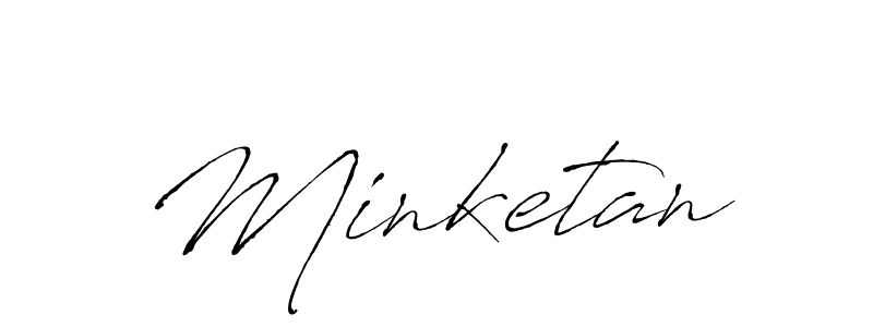 Create a beautiful signature design for name Minketan. With this signature (Antro_Vectra) fonts, you can make a handwritten signature for free. Minketan signature style 6 images and pictures png