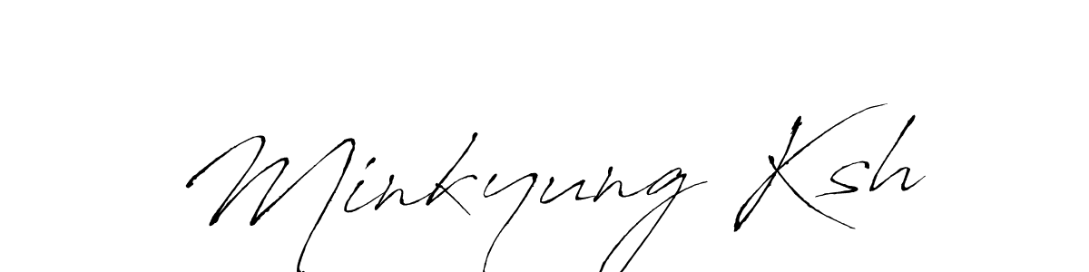 Make a beautiful signature design for name Minkyung Ksh. Use this online signature maker to create a handwritten signature for free. Minkyung Ksh signature style 6 images and pictures png