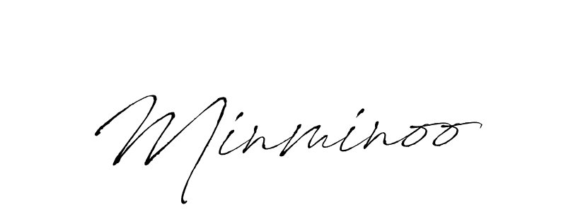 Minminoo stylish signature style. Best Handwritten Sign (Antro_Vectra) for my name. Handwritten Signature Collection Ideas for my name Minminoo. Minminoo signature style 6 images and pictures png