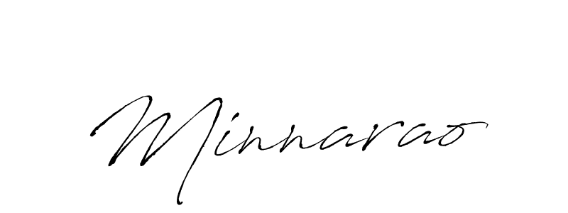 Make a beautiful signature design for name Minnarao. With this signature (Antro_Vectra) style, you can create a handwritten signature for free. Minnarao signature style 6 images and pictures png