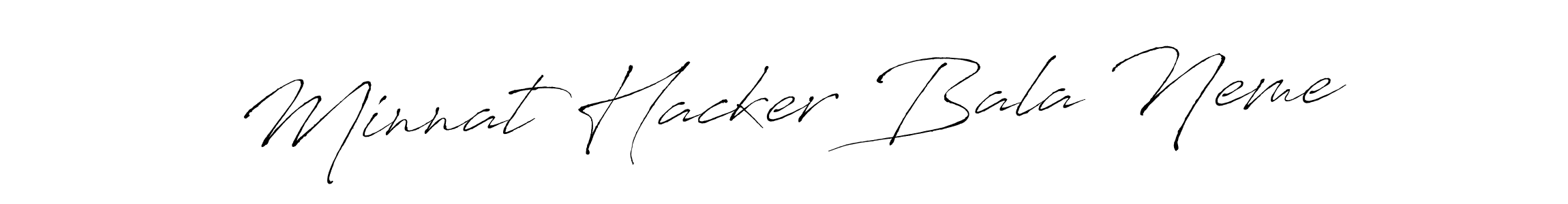 Minnat Hacker Bala Neme stylish signature style. Best Handwritten Sign (Antro_Vectra) for my name. Handwritten Signature Collection Ideas for my name Minnat Hacker Bala Neme. Minnat Hacker Bala Neme signature style 6 images and pictures png