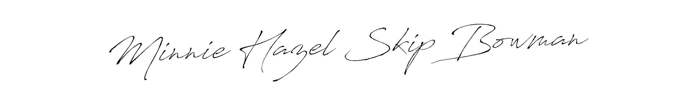 How to Draw Minnie Hazel Skip Bowman signature style? Antro_Vectra is a latest design signature styles for name Minnie Hazel Skip Bowman. Minnie Hazel Skip Bowman signature style 6 images and pictures png